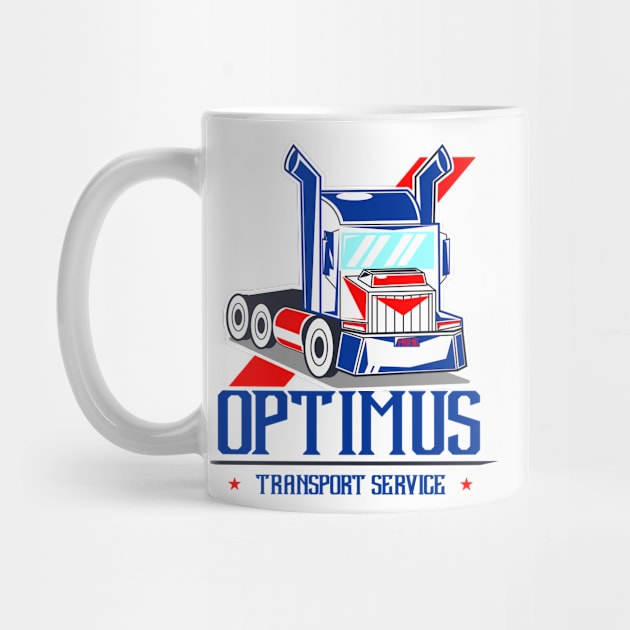 American semi truck optimus transport by CHRONIN